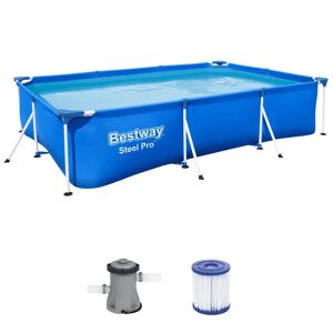 Bestway Frame Pool Deluxe Splash Steel Pro™ 300x201x66cm - Publicité