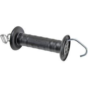 Poignee de portail grand modele, avec raccord a ruban 20 mm, galvanisee