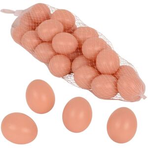 25 x oeuf en plastique OLBA, pour poules pondeuses, 48 mm, brun