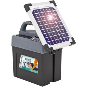 Electrificateur AURES 3 SOLAR de VOSS.farming + pile + panneau solaire 6 W