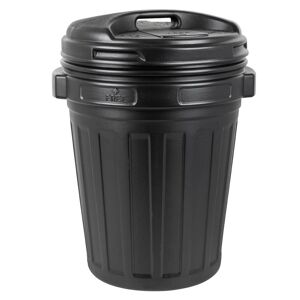 Conteneur a fourrage avec couvercle a visser tres grande 70 l noir