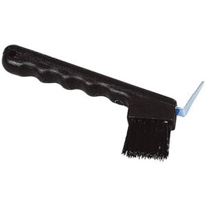 Cure-pied avec brosse pour sabots, noir