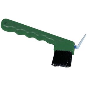 Cure-pied avec brosse pour sabots, vert