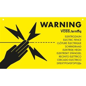 Panneau de signalisation international ATTENTION CLÔTURE ÉLECTRIQUE / ELECTRIC FENCE