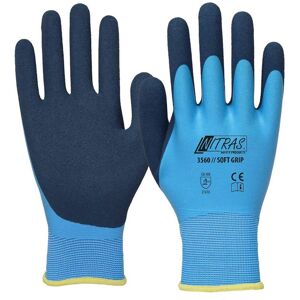 Gant de travail NITRAS SOFT GRIP, polyester, bleu clair, taille 9