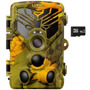 Camera pour la faune LUNIOX VC24, piege photo 24MP + Video HD, avec carte SD 16GB