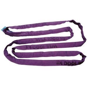 Elingue ronde gaine double, 3m, charge utile 1t/2t, violet