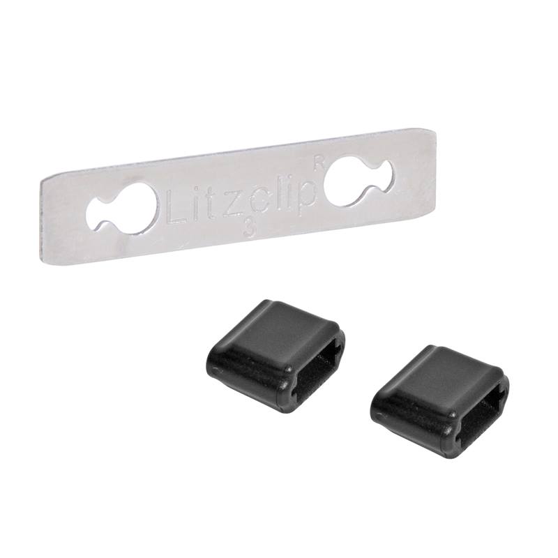10 x connecteurs Litzclip® pour fils de clôture électrique de 3 mm maximum (acier inoxydable)