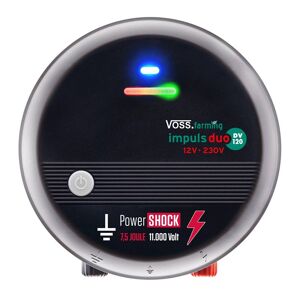 Voss farming impuls duo DV120 - Électrificateur 12 V - 230 V, puissant, pour les longues clôtures