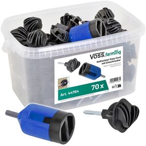 70 x isolateurs pour cordelette Easy Cord + boîte + visseur