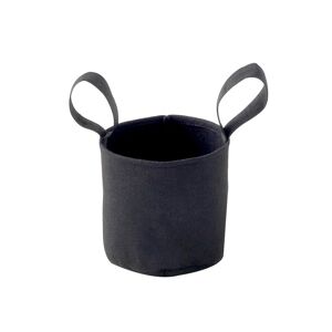 Sac de plantation pour plantes en feutre textile noir - Panier de culture pour plantes, Ø 15 cm, 2,7L