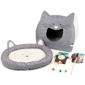 Kit pour chats VOSS.pet Cat 3, lit, abri grotte, 2x jouets pour chats