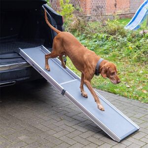 Rampe telescopique pour chiens - aide d´acces a la voiture pour les chiens, aluminium