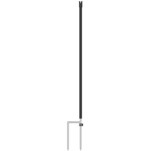 Piquet de rechange pour grillage pour petits animaux / animaux sauvages de 65 cm, avec 2 pointes, noir