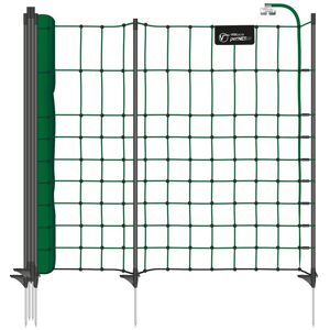 Clôture pour les chiens, enclos pour les chiots, clôture pour les lapins petNET+ de VOSS.pet, 10 m, 65 cm, 9 piquets premium, 1 pointe, vert