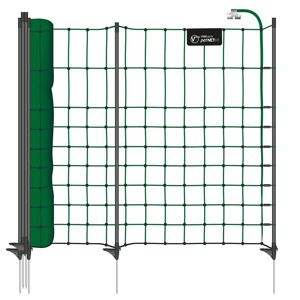 Clôture pour chiens, enclos pour les chiots, clôture pour les lapins petNET+ de VOSS.pet, 15 m, 65 cm, 14 piquets, 1 pointe, vert