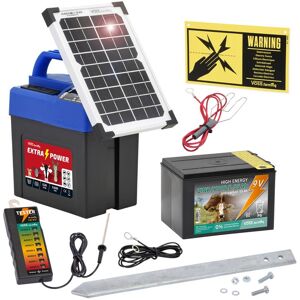 Electrificateur 9 V Extra Power 9 V SOLAR VOSS.farming avec pile + testeur de clôture