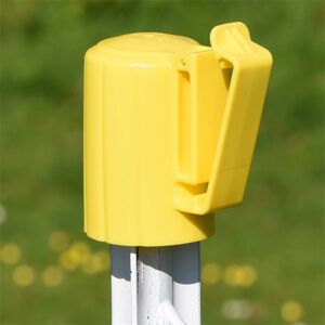 10 x isolateurs de tete T-Post premium de VOSS.farming, jaune