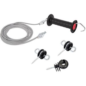 Kit de poignee de portail « FLEXI 9 m » de VOSS.farming avec cordelette electrique en caoutchouc, 4,50 m-9 m