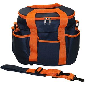 Sac de pansage pour le soin quotidien des chevaux et des poneys avec bandouliere marineorange