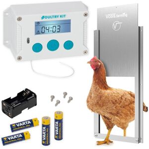 Kit : Portier automatique Poultry Kit VOSS.farming avec trappe 220 x 330 mm