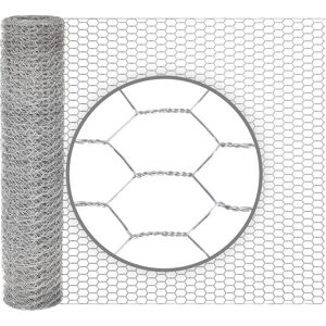 10 m grillage galvanise a lapins VOSS.farming, mailles hexagonales, hauteur 50 cm, 13 x 0,7 mm