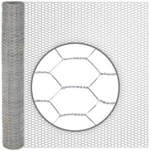 10 m grillage galvanise a lapins VOSS.farming, mailles hexagonales, hauteur 75 cm, 13 x 0,7 mm