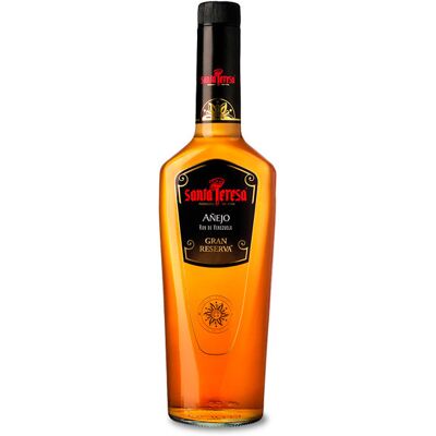 Rhum Santa Teresa Gran Reserva - 70cl - Rhum Doré Vénézuélien - Publicité Rhum Santa Teresa Gran Reserva - 70cl - Rhum Doré Vénézuélien - Publicité