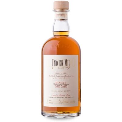 Cognac Sánchez Romate Uno en Mil - 70cl - Publicité Cognac Sánchez Romate Uno en Mil - 70cl - Publicité