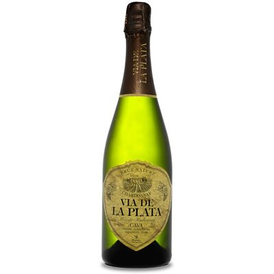 Vía de la Plata Chardonnay Brut Nature - Cava - Publicité Vía de la Plata Chardonnay Brut Nature - Cava - Publicité