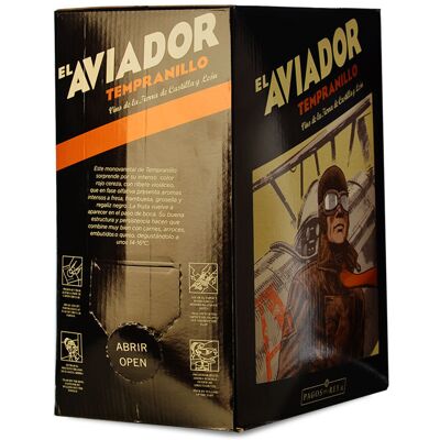 Pagos del Rey El Aviador Tempranillo Bag in Box 5 Litres - Publicité Pagos del Rey El Aviador Tempranillo Bag in Box 5 Litres - Publicité