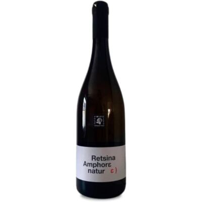 Vin Tetramythos Retsina Amphore Nature 75cl - Publicité Vin Tetramythos Retsina Amphore Nature 75cl - Publicité
