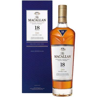 Macallan Distillery The Macallan 18 Anns Double Cask Scotch Whisky Cadeau - Publicité Macallan Distillery The Macallan 18 Anns Double Cask Scotch Whisky Cadeau - Publicité