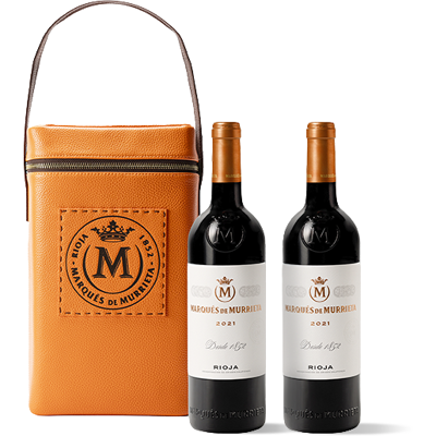 Marqués de Murrieta Étui 2 bouteilles Marques de Murrieta Reserva Cadeau - Publicité Marqués de Murrieta Étui 2 bouteilles Marques de Murrieta Reserva Cadeau - Publicité