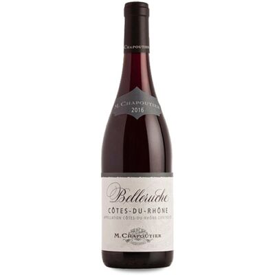 Vin Rouge Belleruche de Michel Chapoutier 2022/2023 - Vallée du Rhône - Publicité Vin Rouge Belleruche de Michel Chapoutier 2022/2023 - Vallée du Rhône - Publicité