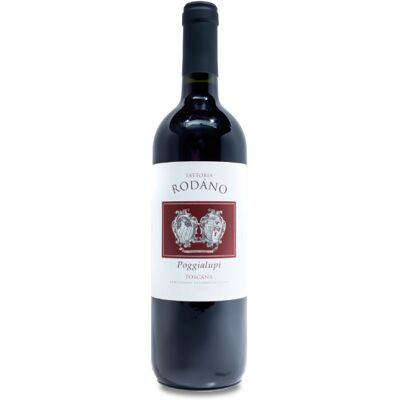 Fattoria di Rodano Poggialupi Toscana 2022 - Vin rouge - Publicité Fattoria di Rodano Poggialupi Toscana 2022 - Vin rouge - Publicité
