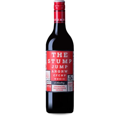 Vin rouge D'Arenberg The Stump Jump GSM 2018/2019 - Publicité Vin rouge D'Arenberg The Stump Jump GSM 2018/2019 - Publicité