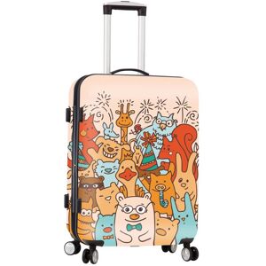 Snowball Valise rigide A85803 Extensible 75 cm Les petits animaux Rose