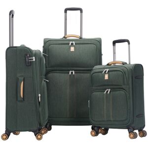 Lys Lot de 3 valises souples 355 55, 67 et 77 cm Vert