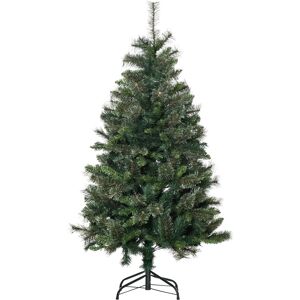 HOMCOM Sapin arbre de Noël artificiel 665 branches + support pied hauteur 150 cm vert