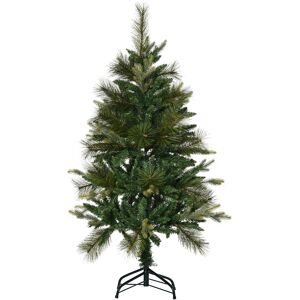 HOMCOM Sapin arbre de Noël artificiel 120 cm 260 branches + support pied vert