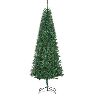 HOMCOM Sapin de Noël sapin artificiel Ø 91 x 210H cm 865 Branches épines Imitation Nordmann Grand réalisme Vert   Aosom France