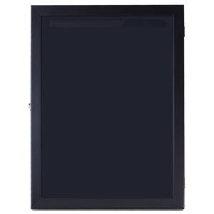 HOMCOM Frame box T-frame cadre pour maillot porte acrylique doublure interne feutre 60L x 7l x 80H cm noir - Publicité