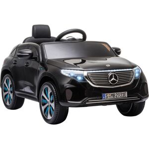 Homcom Voiture électrique BENZ pour enfant de 3 à 8 ans avec télécommande 12 V 35 W V. Max. 3 km/h 106L x 68l x 53H cm noir