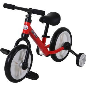 Homcom Vélo enfant draisienne 2 en 1 roulettes et pédales amovibles roues 11