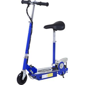 HOMCOM Trottinette électrique 120 W pliable pour enfant de 7 à 12 ans hauteur guidon et selle réglable 10 Km/h max. bleu