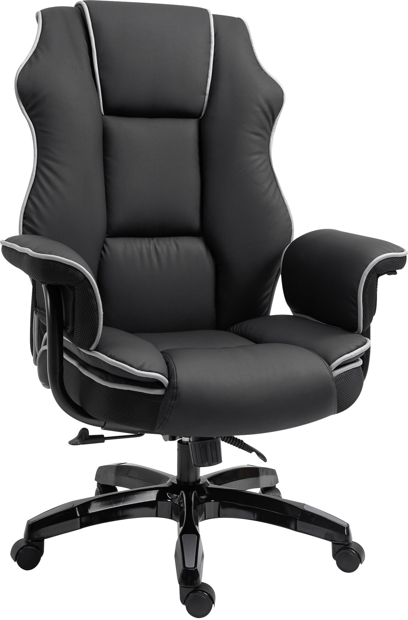 Vinsetto Fauteuil de bureau gamer ergonomique grand confort - 66,5L x 55l x 123-129H cm - noir