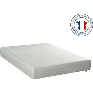 HOMCOM Matelas 140 x 190 - 21 cm d'épaisseur 3 cm de mousse mémoire de forme  - 2 places housse amovible fabriqué en France