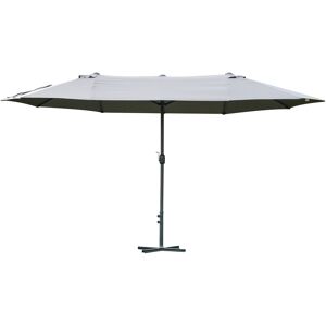 Outsunny Parasol de jardin XXL parasol grande taille 4,6L x