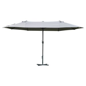 Outsunny Parasol de jardin XXL parasol grande taille 4,6L x
